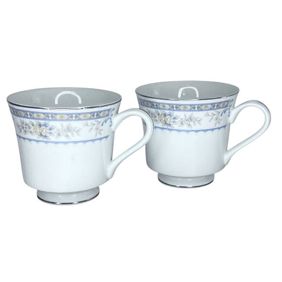 Sakurai GARDEN Fine Porcelain China Footed Tea Coffee Cups Lot-2 Japan Vintage - Picture 4 of 6